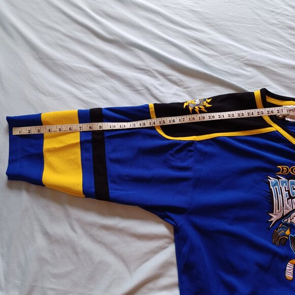 1990s Y2K Disney Donald's Destroyers Hockey Jersey Adult XL Donald Duck - Picture 16 of 16